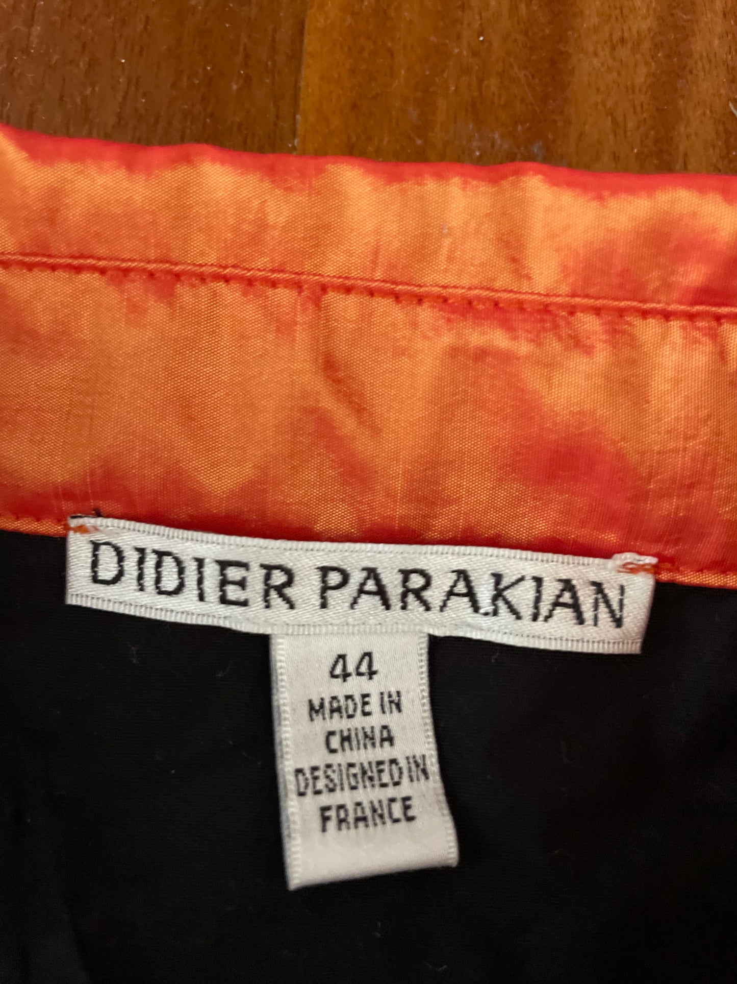 Unique “ DIDIER PARAKIAN” embroidered/bedazzled blouse