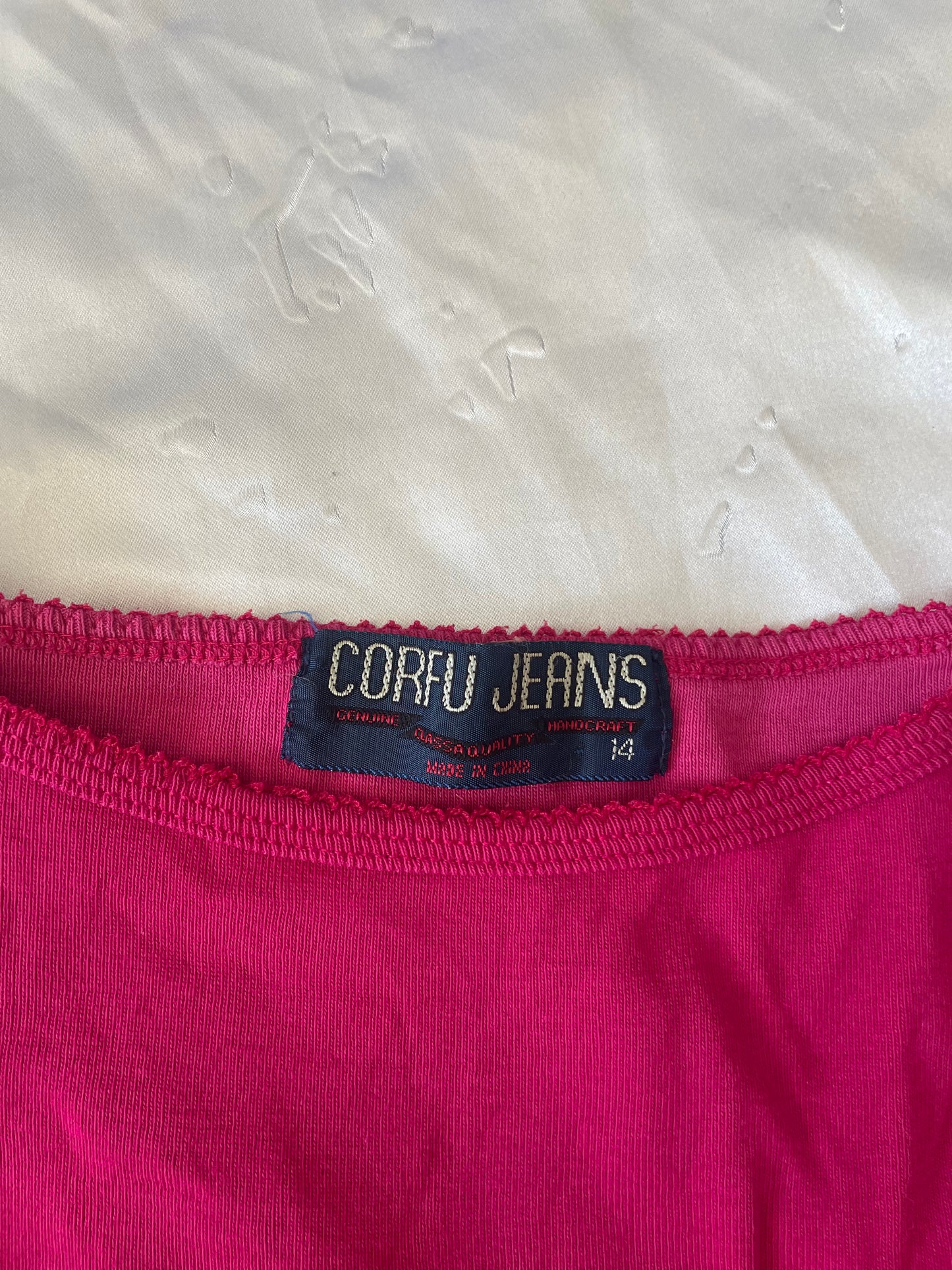 90’s “corfu jeans”cotton tank
