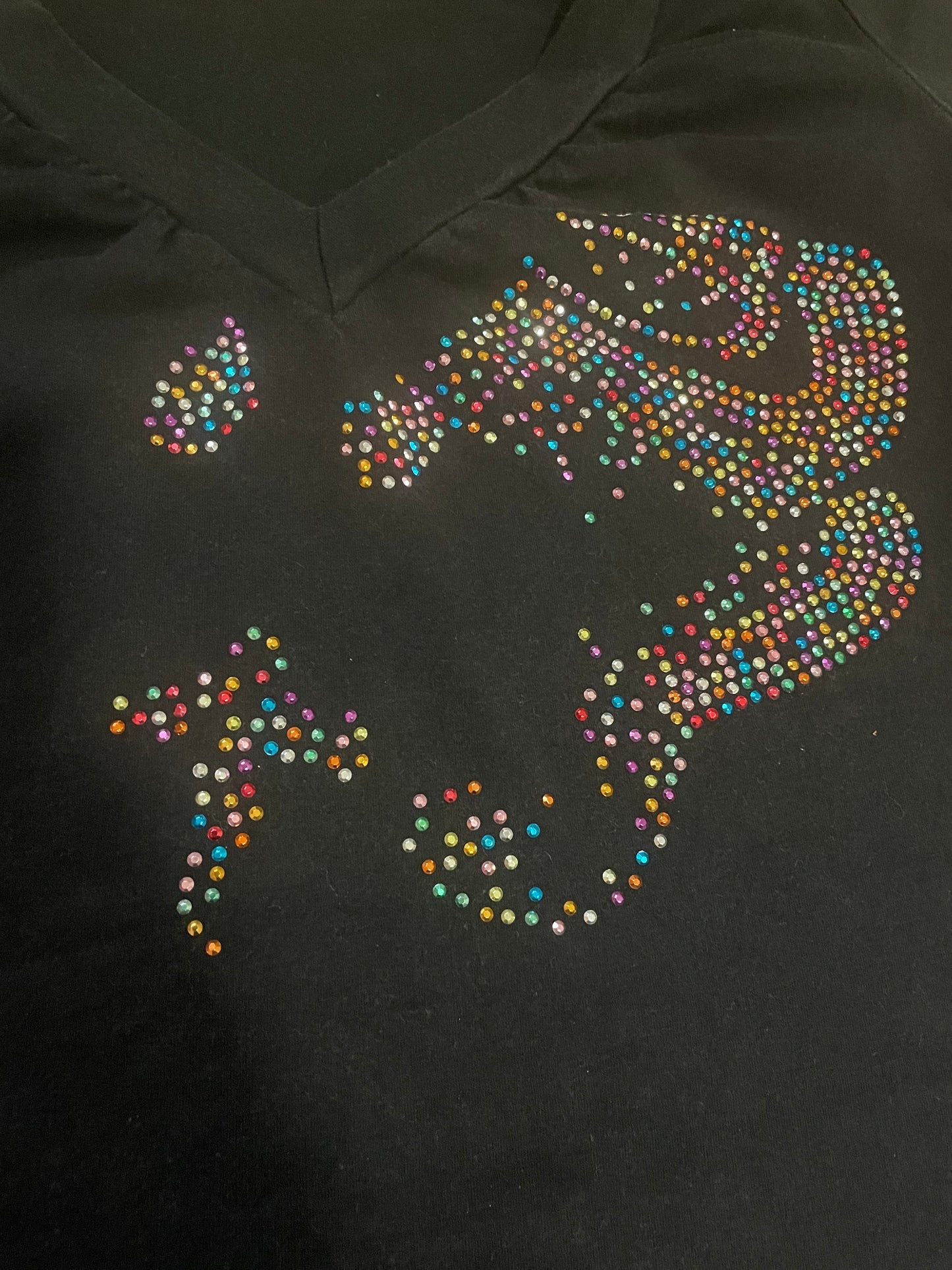 00’s bedazzled short sleeve