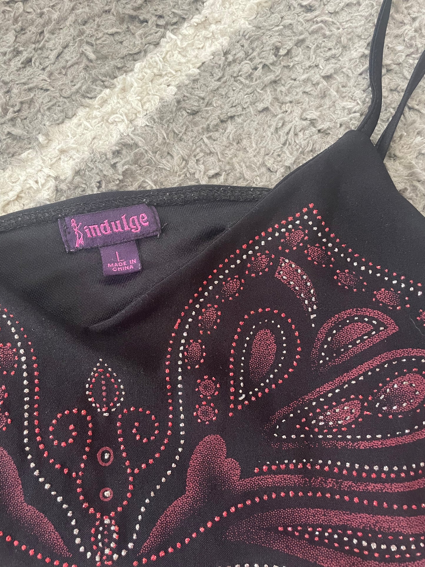 00’s butterfly glitter tank top cami