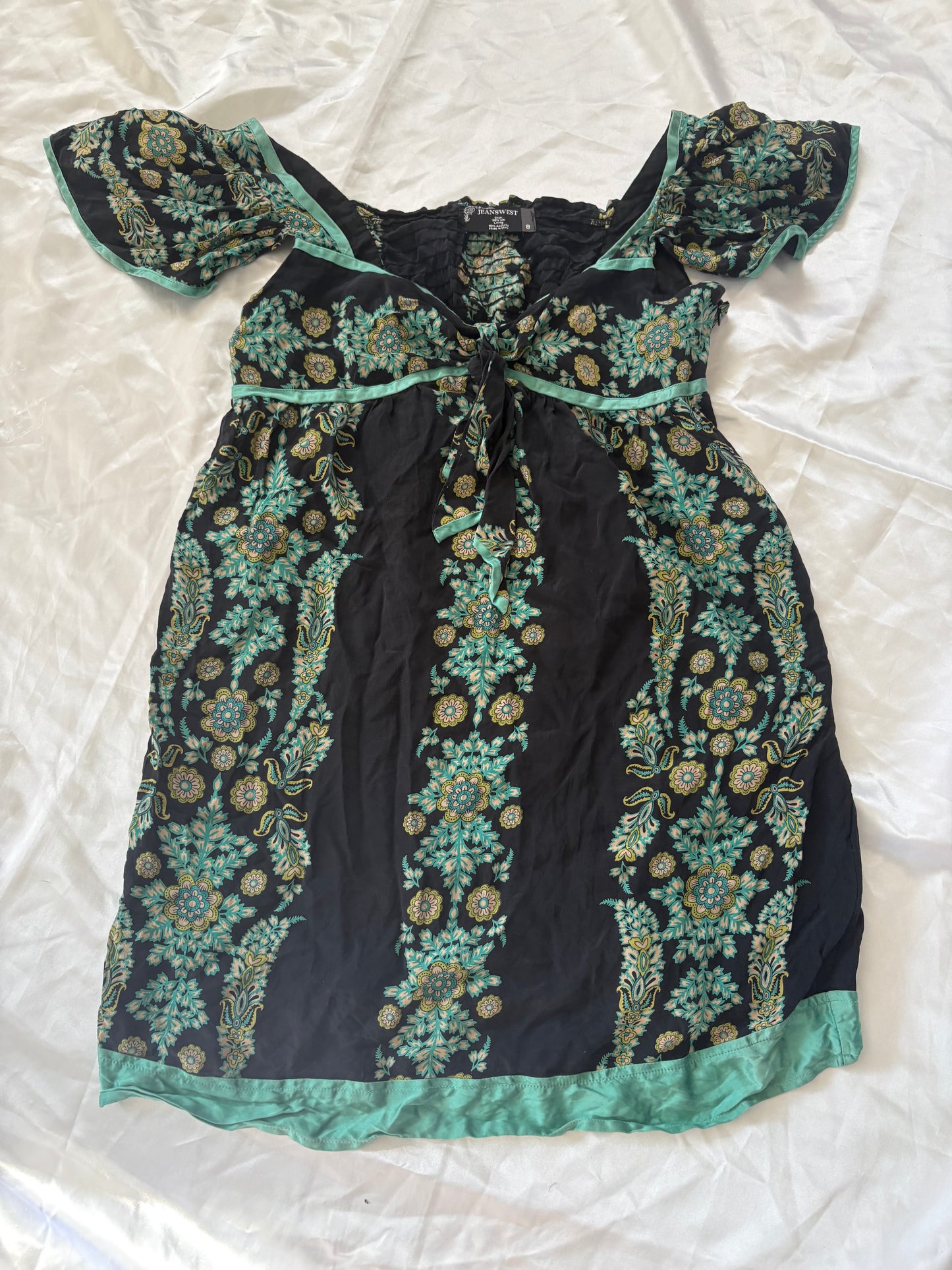 00’s 100% silk mini dress