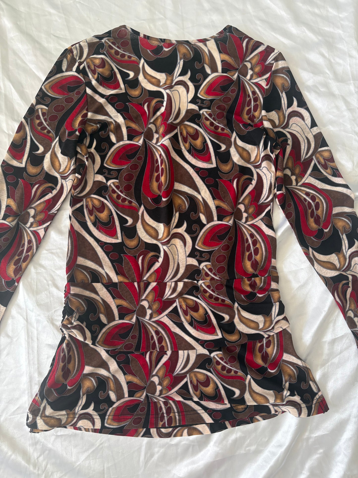 90’s/00s micro mesh long sleeve mini dress/long top
