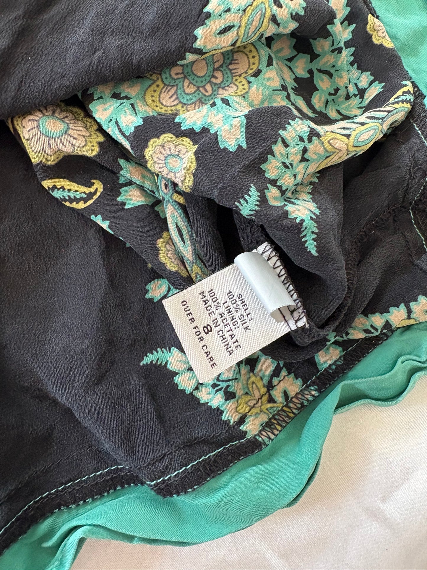 00’s 100% silk mini dress
