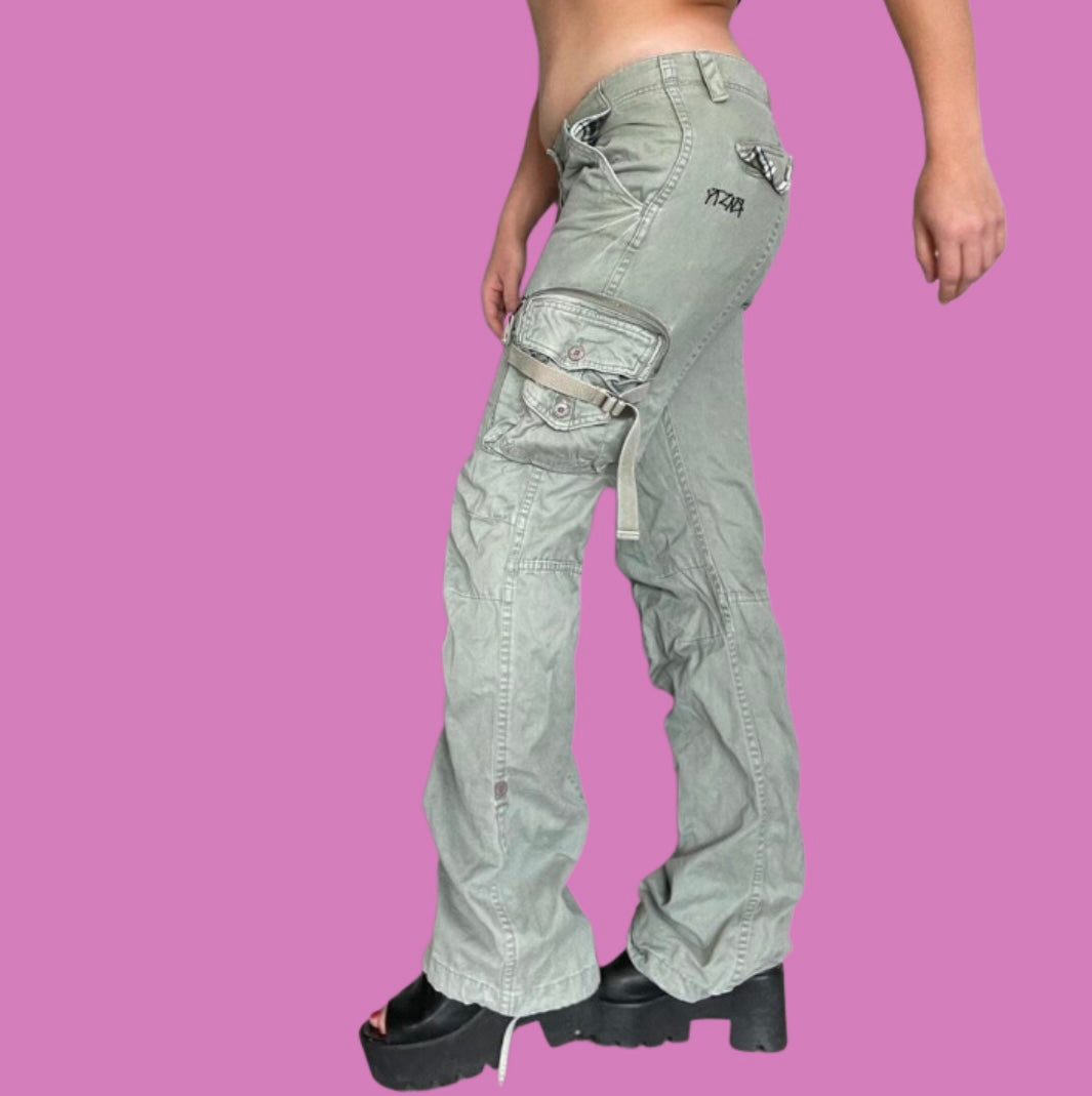 00’s rusty low rise cargo pants
