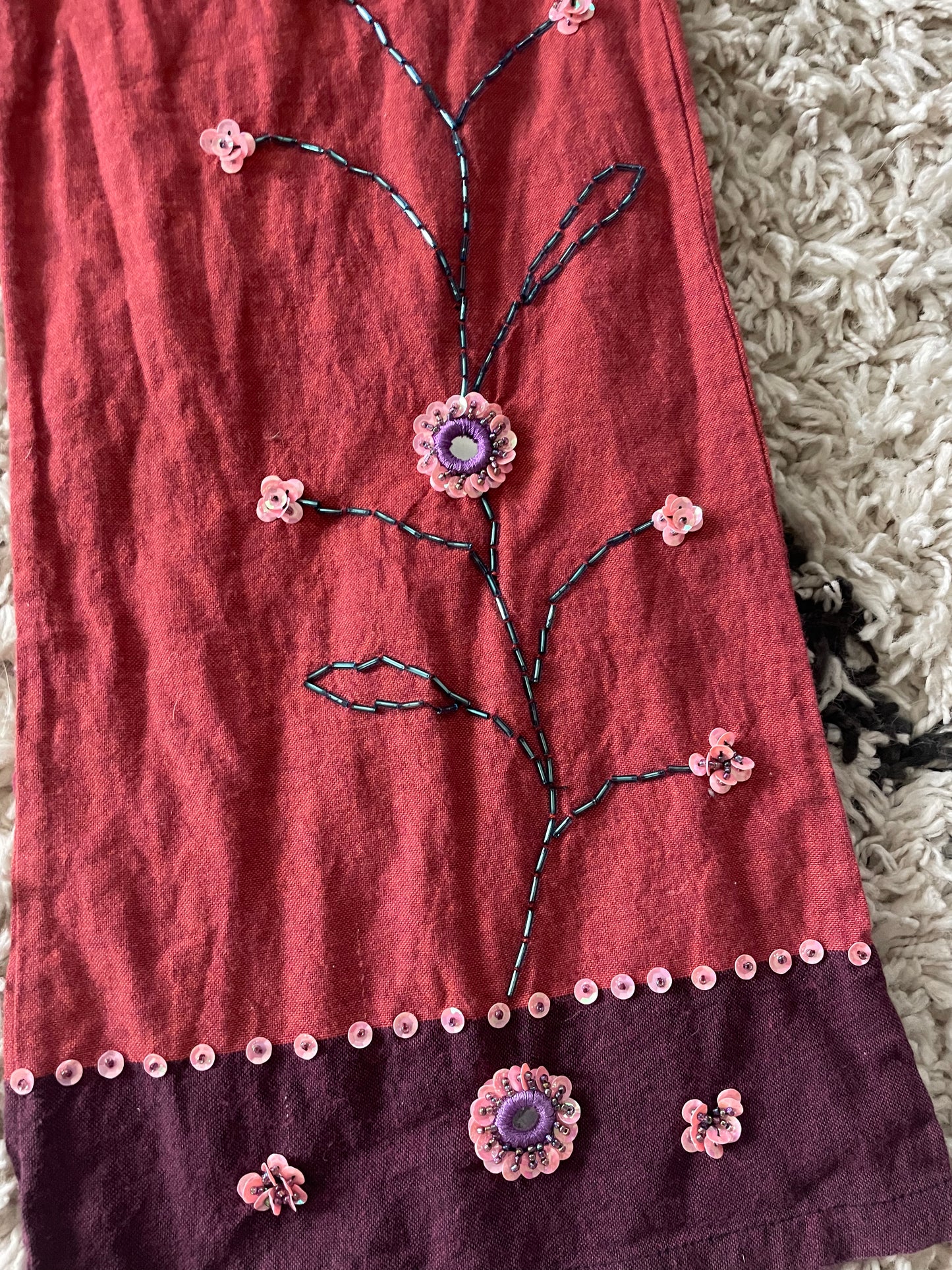 00s bedazzled mid/low rise pants