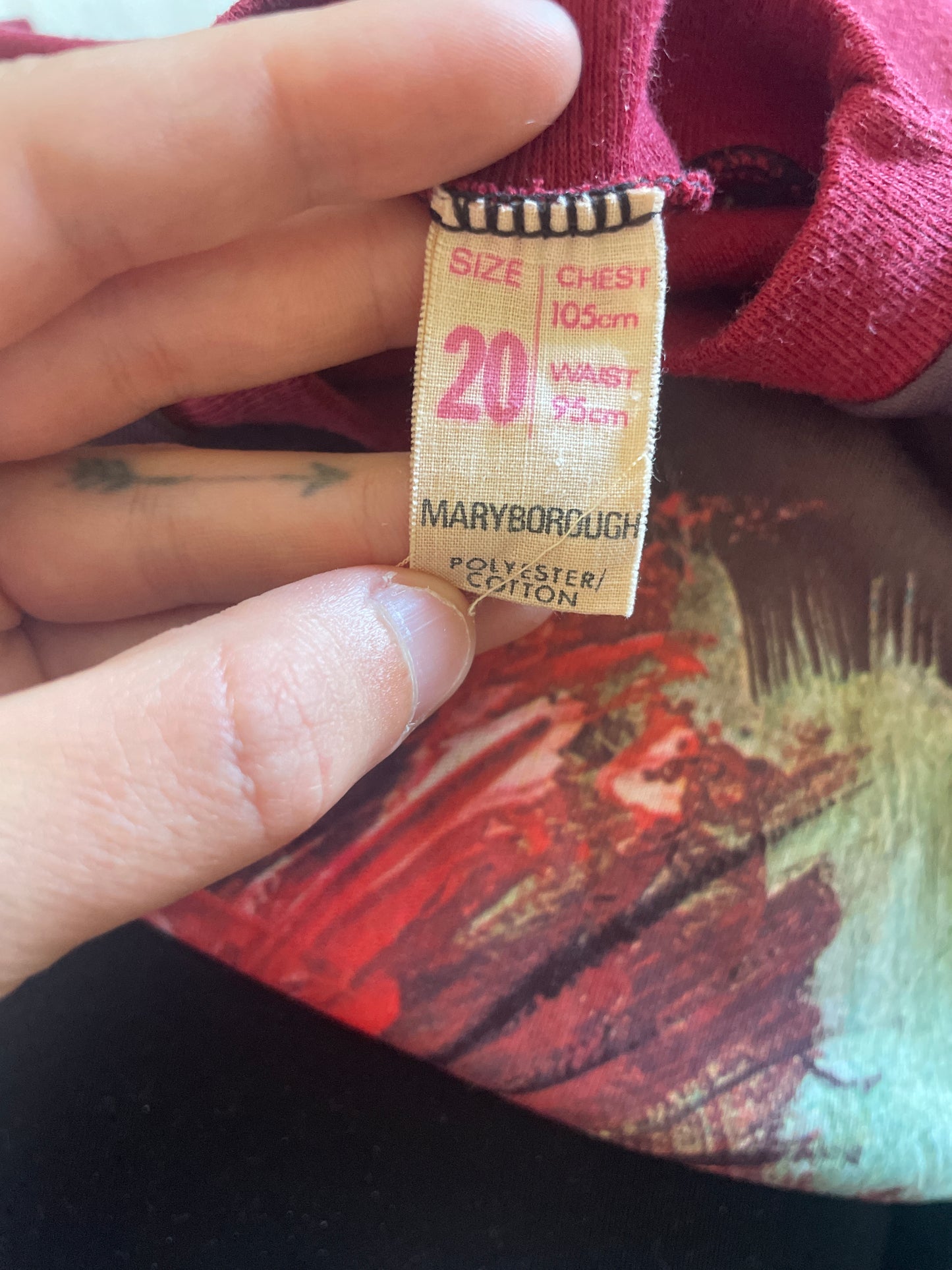 Vintage clown long sleeve high neck