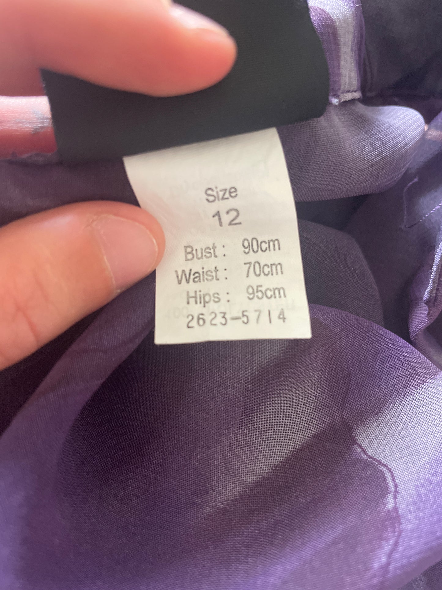 90's sheer purple long sleev blouse