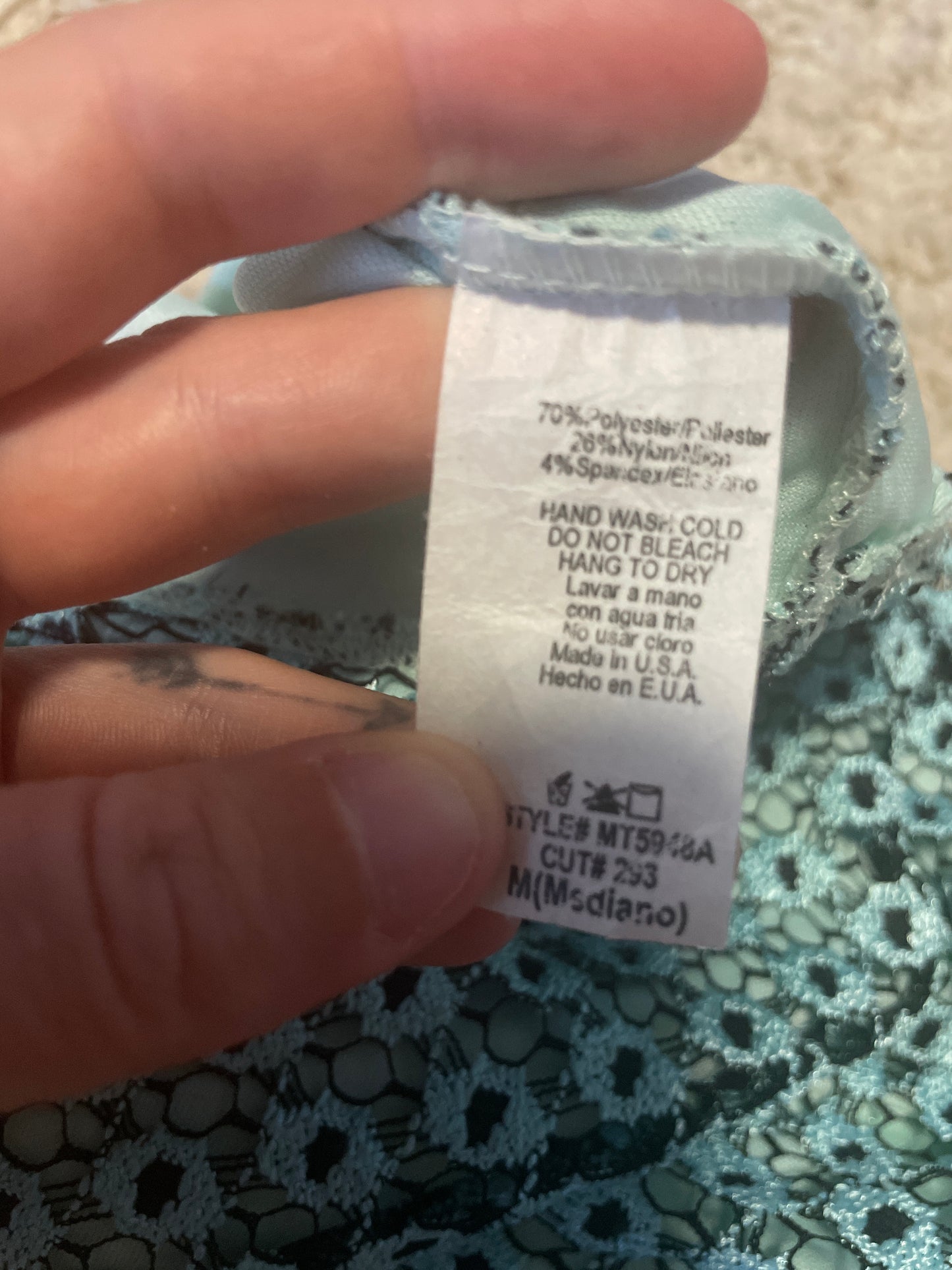 00’s “Jacaranda” strapless top