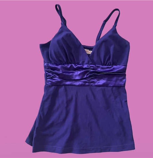 00’s “face to face” purple cami tank top