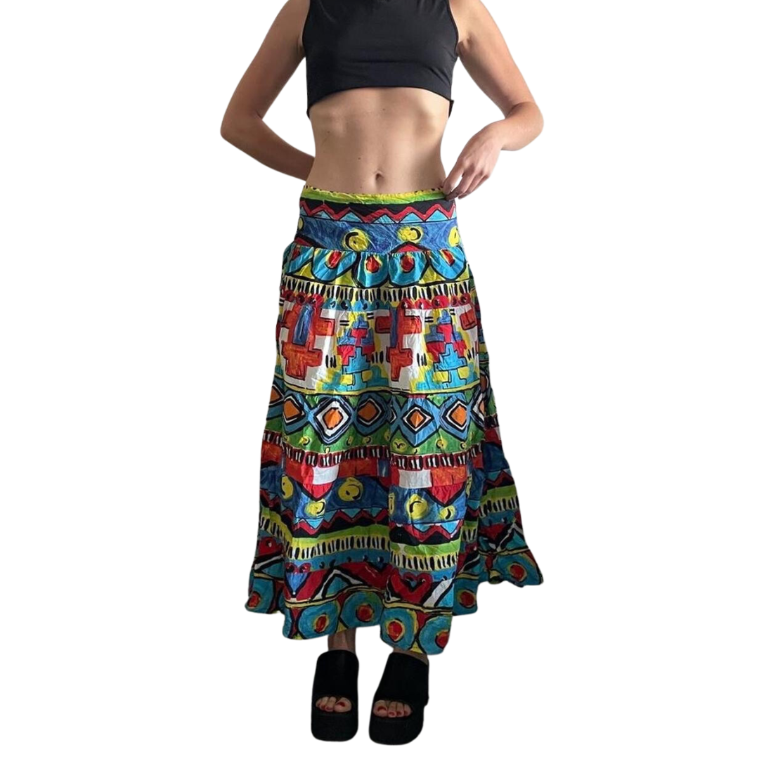 70s/80s  style midi skirt