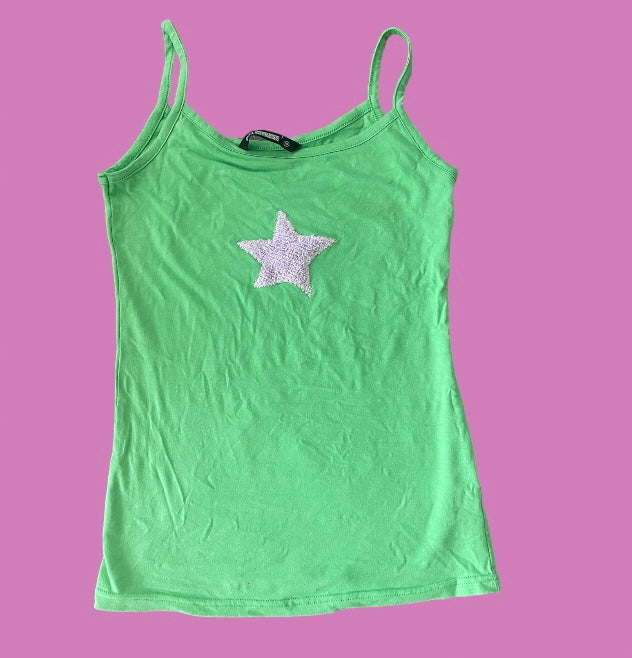 00’s *Dead stock BNWT up cycled star tank top