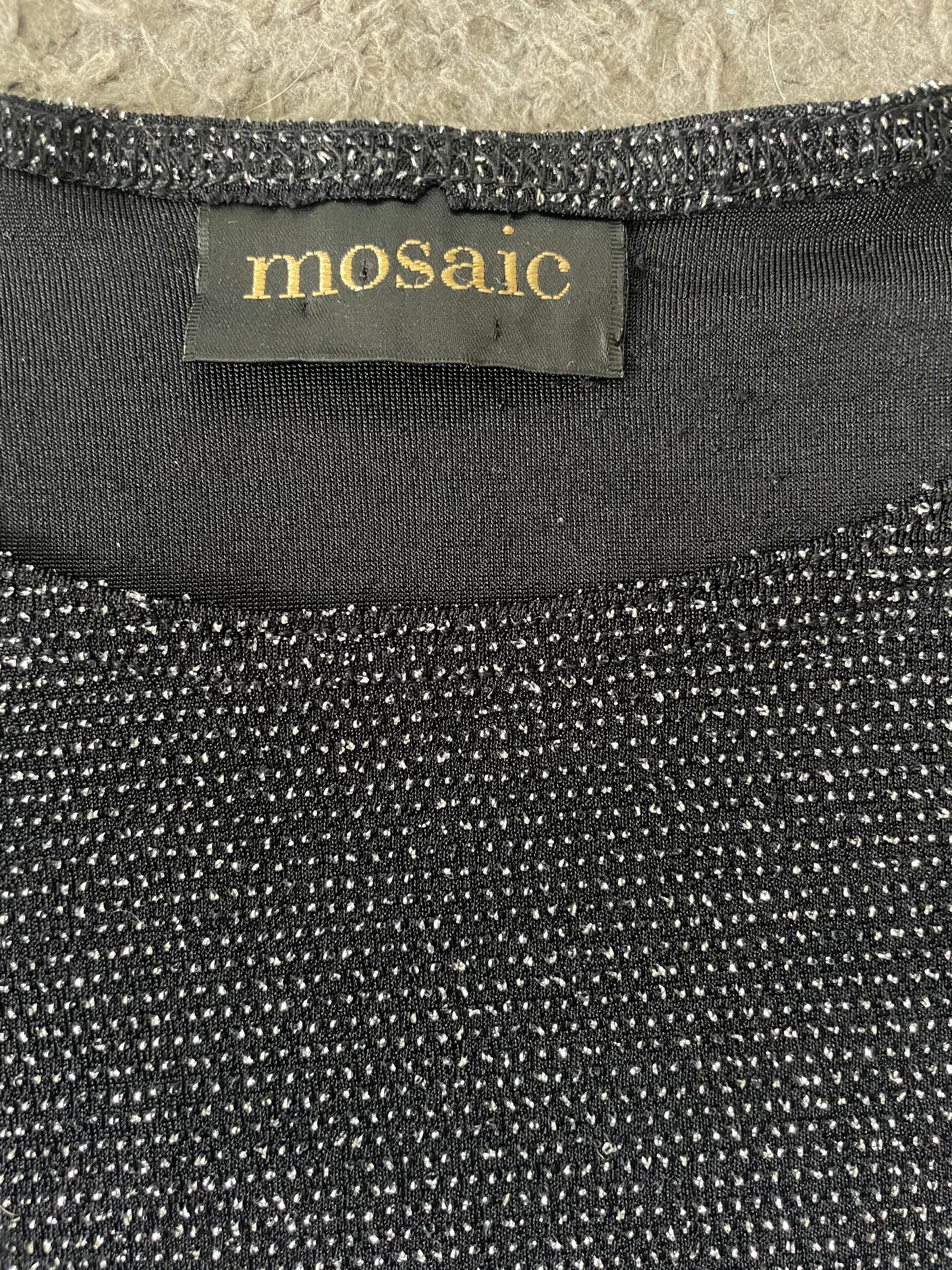 90’s ‘Mosaic’ sparkle fitted top