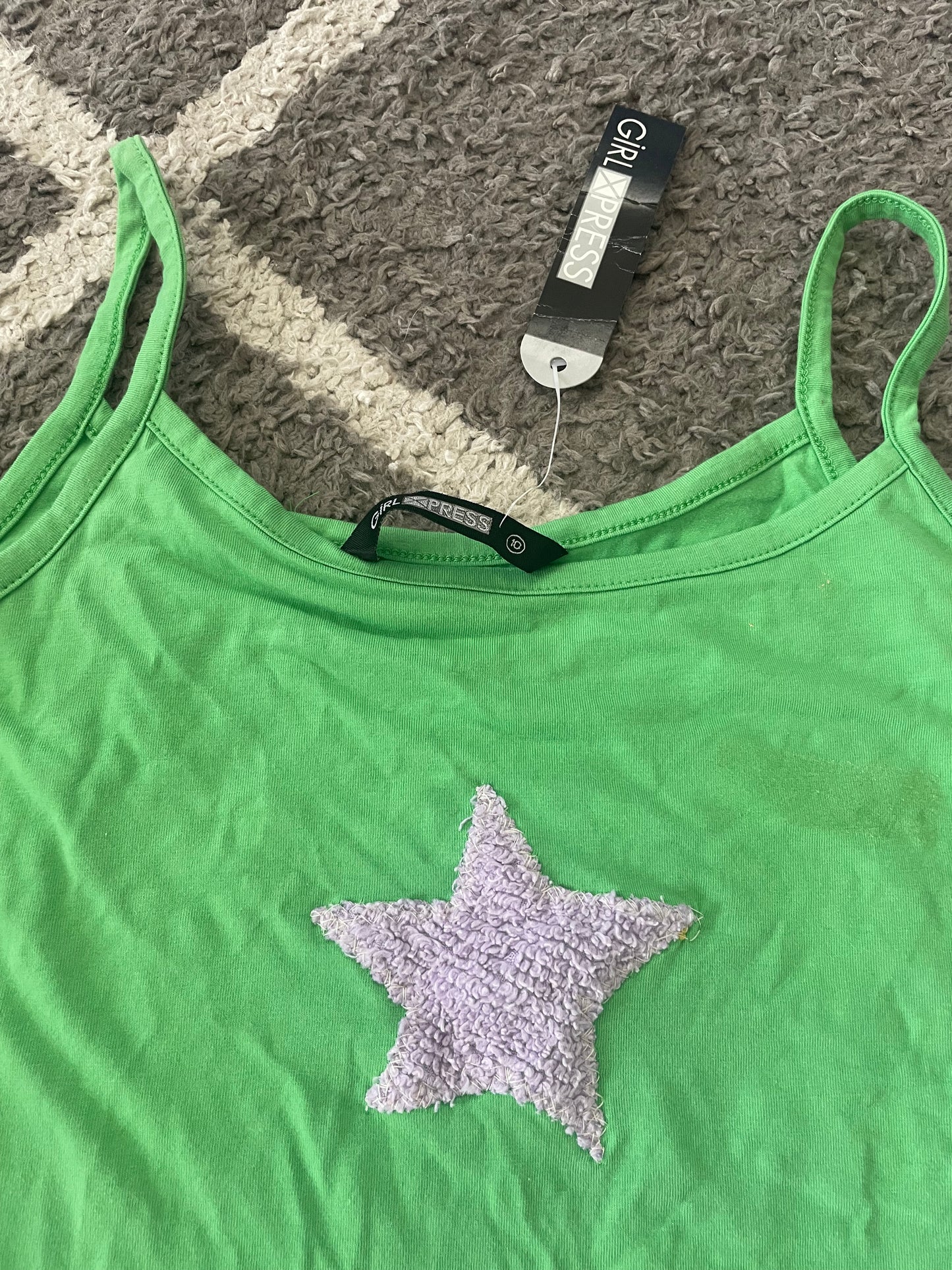 00’s *Dead stock BNWT up cycled star tank top