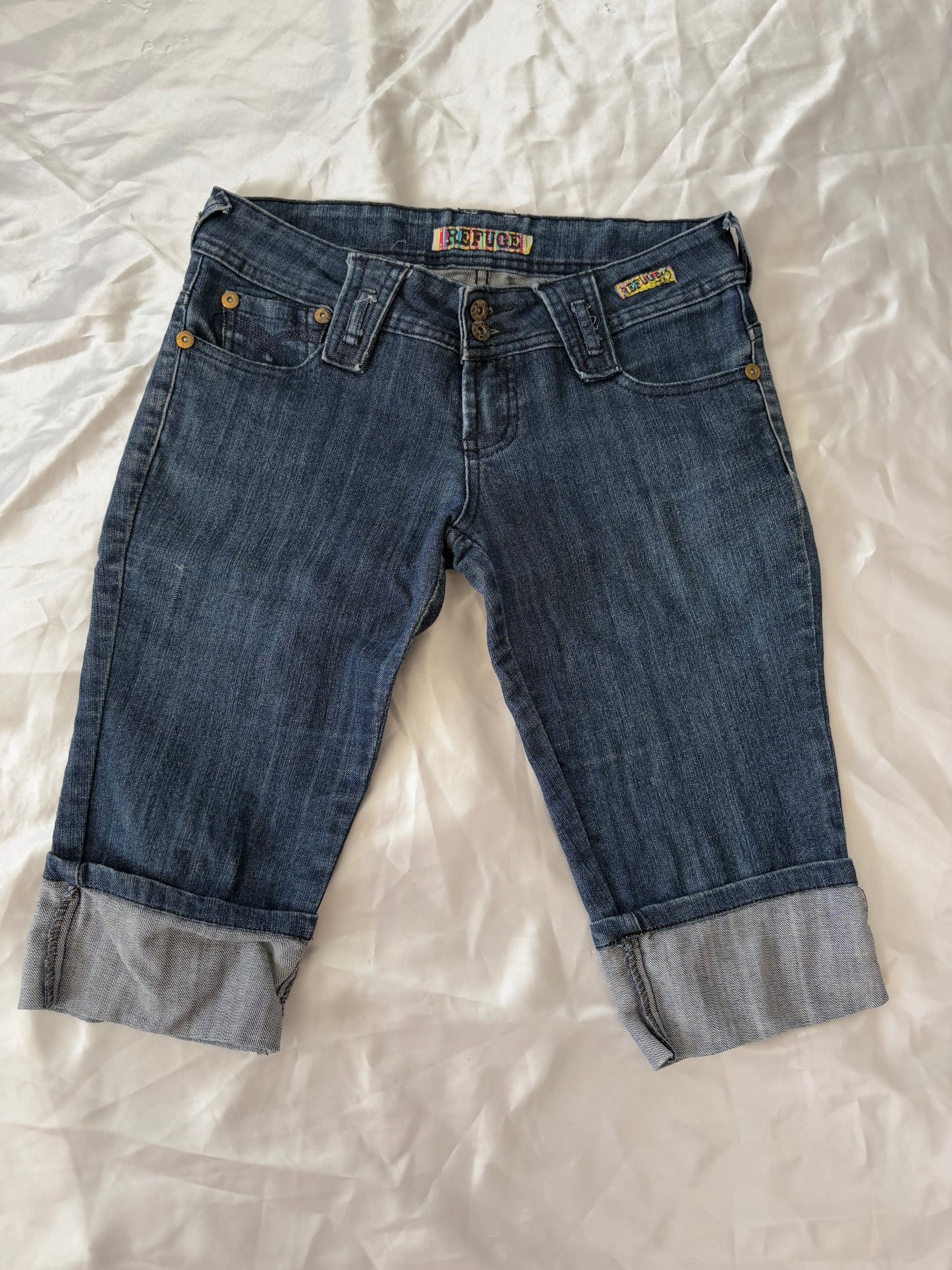 00’s y2k Refuge low rise denim capris