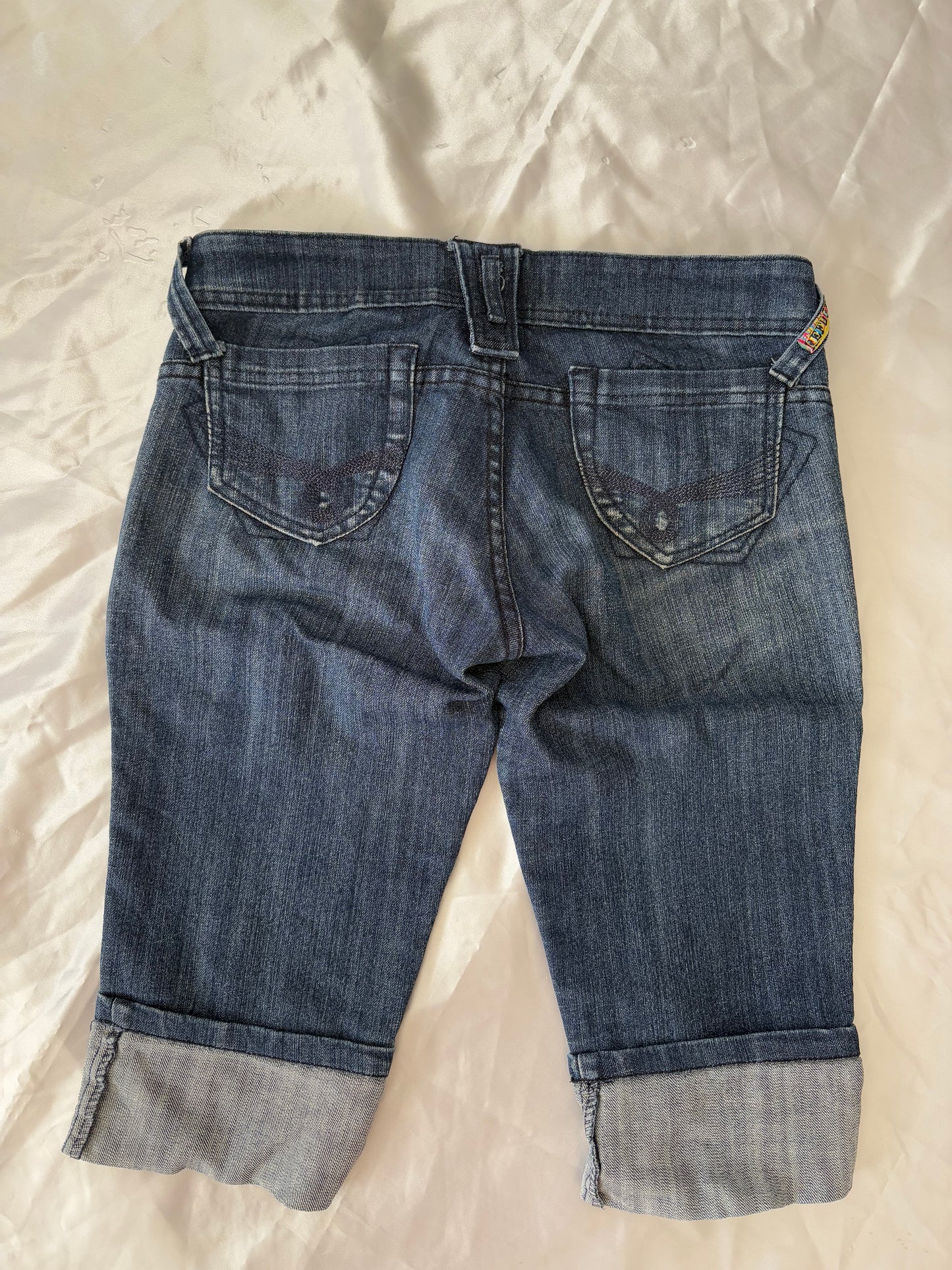 00’s y2k Refuge low rise denim capris