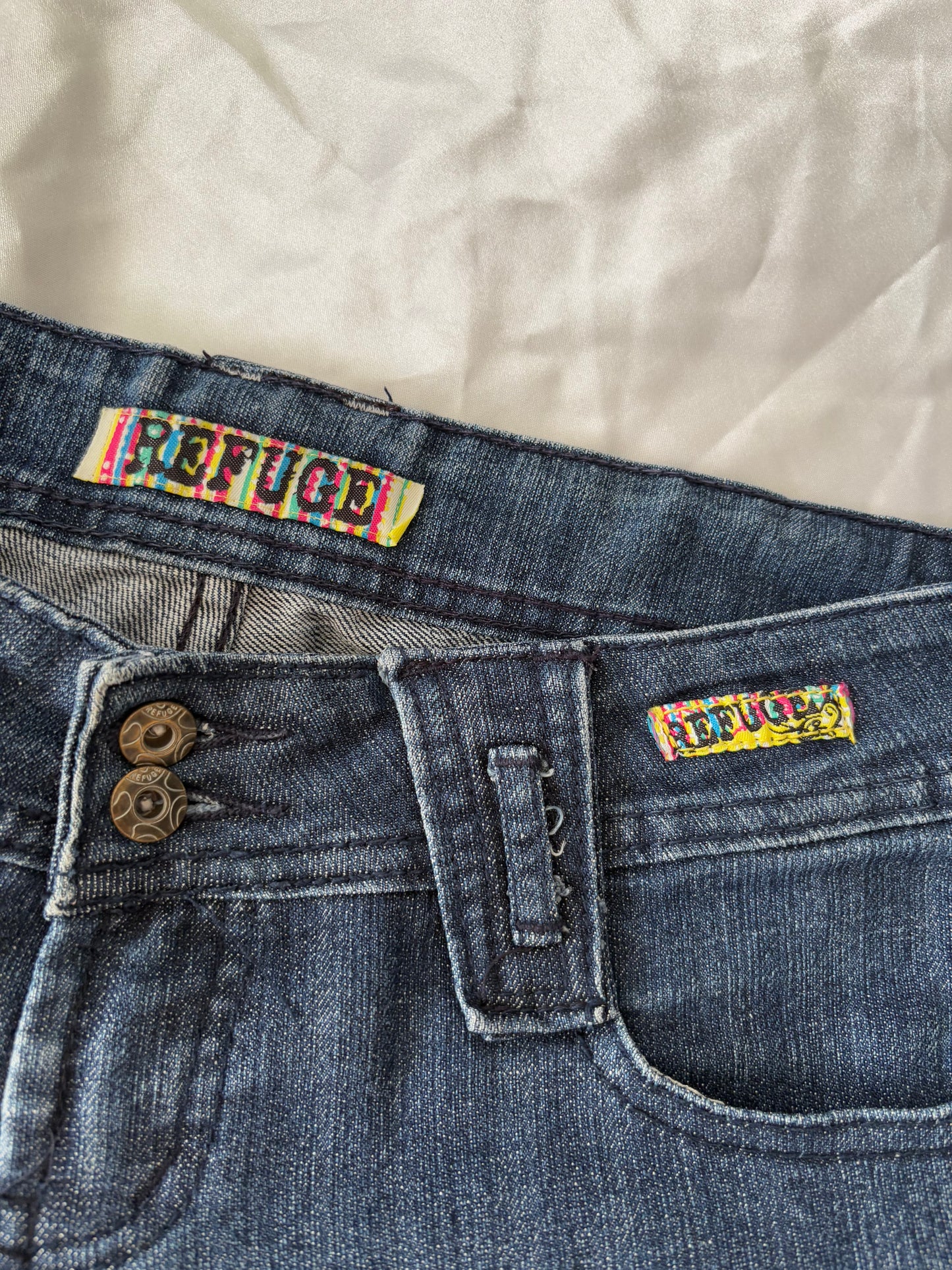 00’s y2k Refuge low rise denim capris