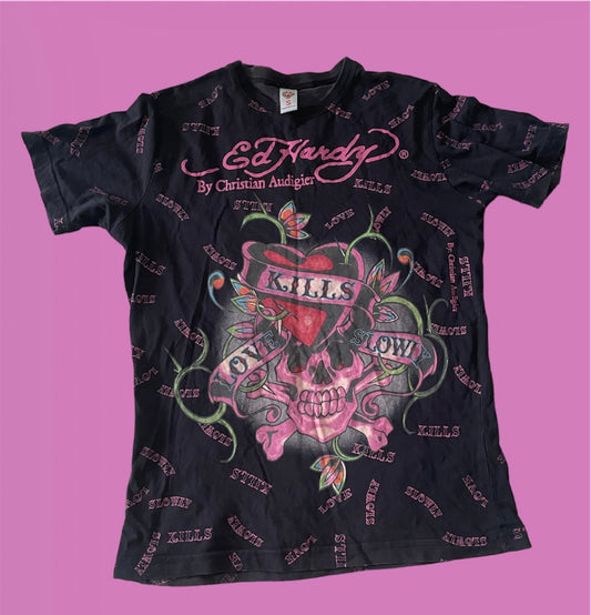 00’s ed hardy “Love kills Slowly” unisex tshirt