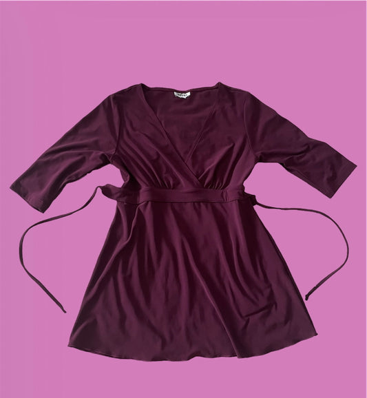00’s “bliss” cherry wine colour 3/4 sleeve top
