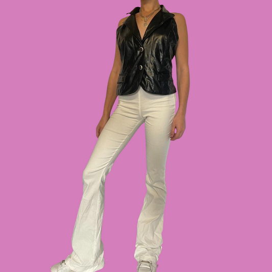 Vintage 80’s/90’s faux leather vest