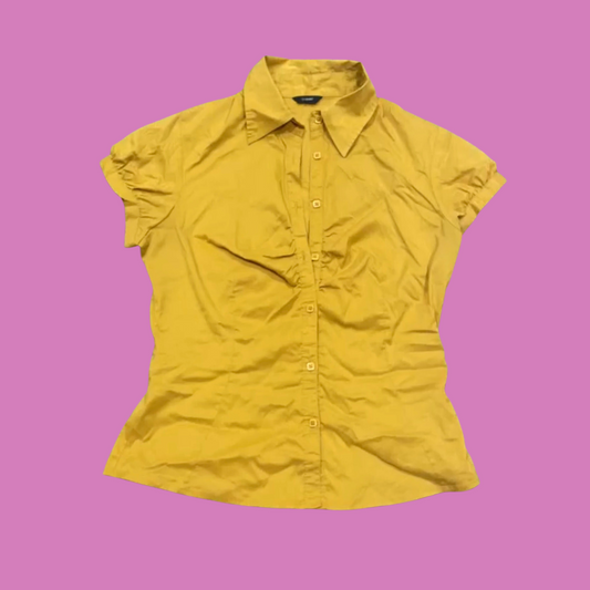 90s/00’s cue mustard yellow blouse