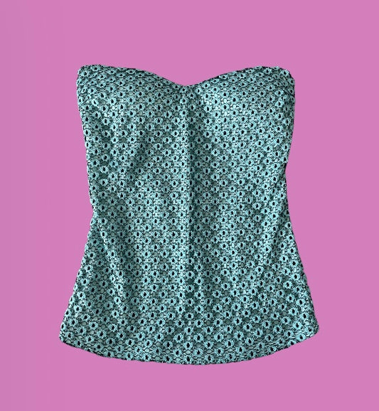 00’s “Jacaranda” strapless top